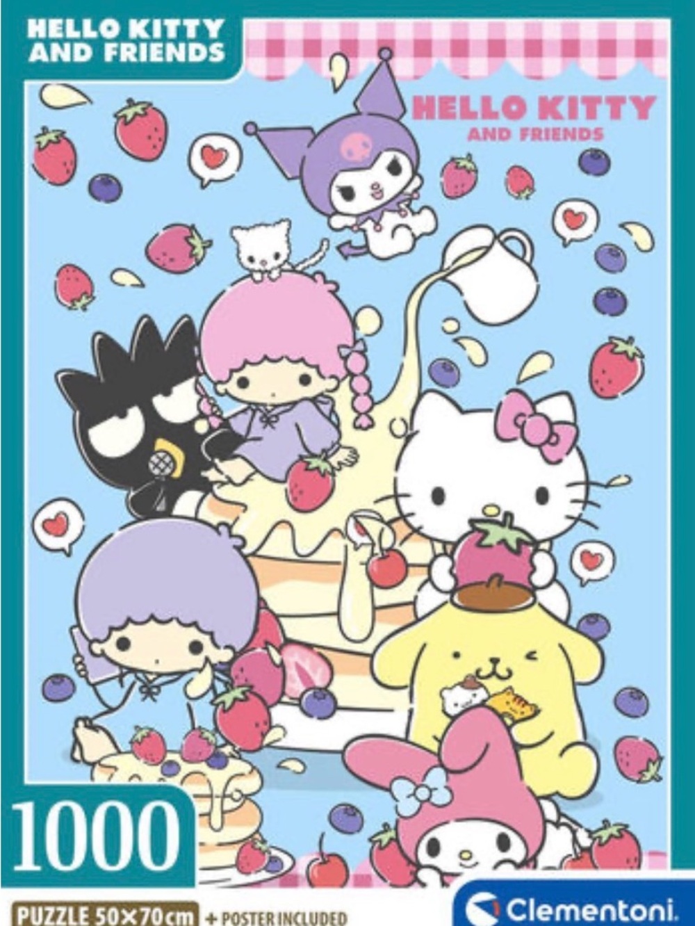 Hello Kitty and Friends 1000-Piece Puzzle - Pastel Character Collage